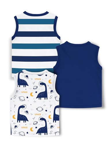 Image of Trampoline Boys Sleeveless All Over Printed T-Shirt Pack of 3