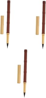 SHINEOFI 3pcs Portable Calligraphy Brush Pen Refillable Ink Fountain Pen for Beginners Comfortable Grip Versatile for Calligraphy Drawing Various Types Design for Use