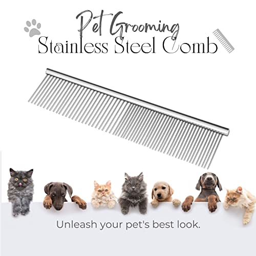 Flexzion-Pet-Grooming-Comb-Stainless-Steel-Cats-Dogs-Puppy-Medium-Animals-Fur-Trimmer-Brush-Accessory-Tool-With-Smooth-Teeth-Needle-Durable-Lightweight-40Mm-1-Medium-40mm