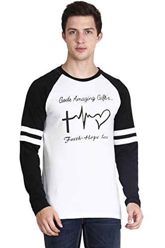 Image of FLEXIMAA Men's Cotton Round Neck Printed Full Sleeve T-Shirt