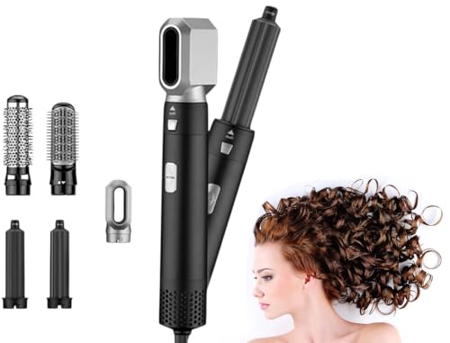Image of Drumstone [𝟏𝟓 𝐘𝐄𝐀𝐑𝐒 𝐖𝐀𝐑𝐑𝐀𝐍𝐓𝐘] 5-in-1 Hair Dryer Brush, Hot Air Styler, Detachable Comb, Frizz-Free Curly Hair & Complete Styling Tool for Perfect Results and Effortless Styling
