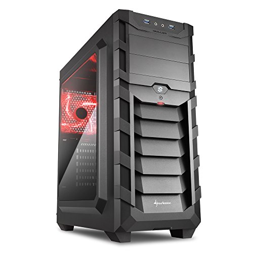 Preisvergleich Produktbild Sharkoon Skiller SGC1 Window ATX Gehäuse Rot