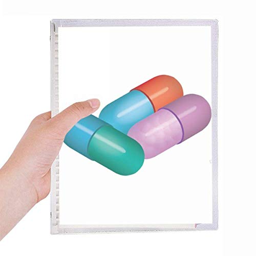 Carnet de notes à spirales rechargeable avec couverture rigide