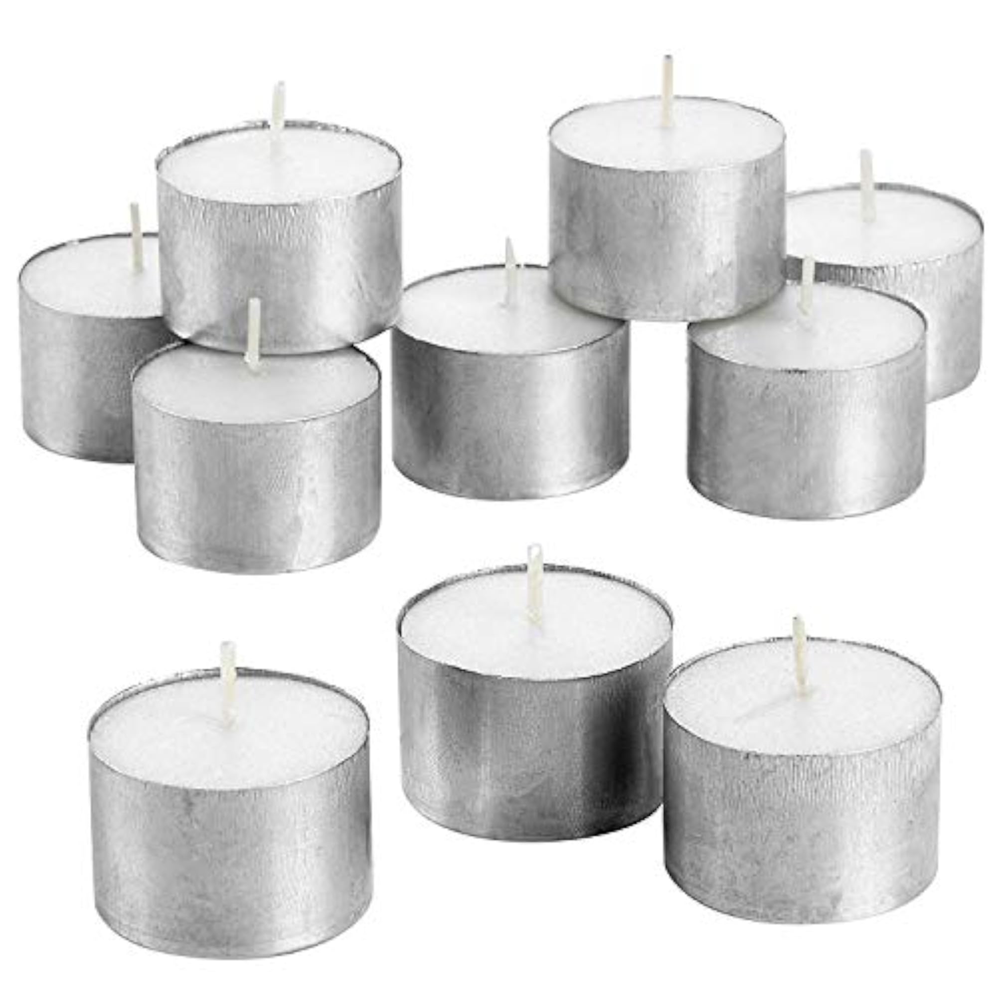 Wax Tealight Candles, Smokeless Unscented