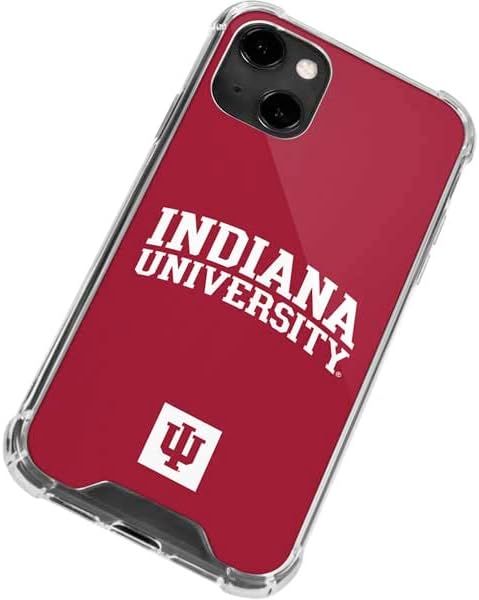 Skinit Clear Phone Case Compatible with iPhone 13 - Officially Licensed Indiana University Hoosiers Design