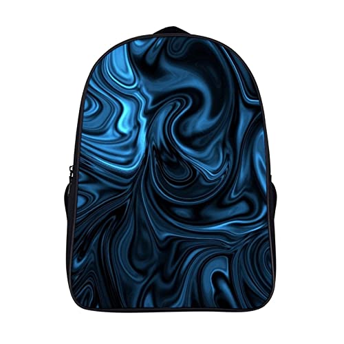 Mochila de moda azul para acampar y caminar los fines de semana
