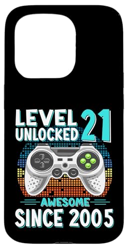 Level 21 Unlocked Birthday 21 Years Old Gifts 21st Birthday �X�}�z�P�[�X iPhone 15 Pro �p
