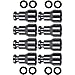 Fuel Injector Spacer Set of 8 - LS1 Intake Manifold/Fuel Rail to LS Truck Injector Adapter ICT Billet, 551371