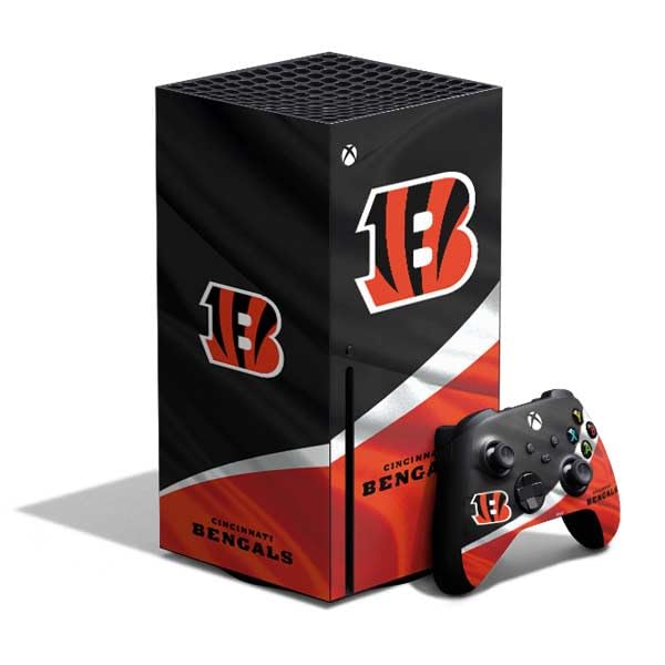 Skinit Decal Gaming Skin Compatible with Xbox Series X Bundle - Officially Licensed NFL Cincinnati Bengals Design