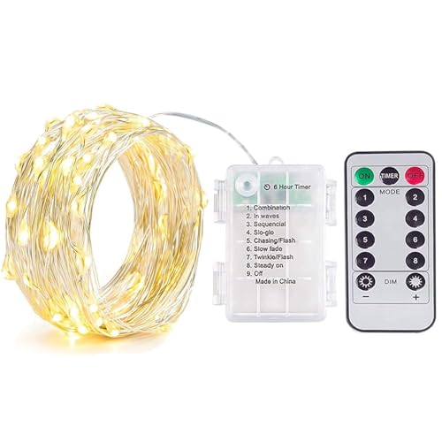 XVZ LED Lichterkette Batterie - 2m 20 LED Fairy Lights Batterie mit...