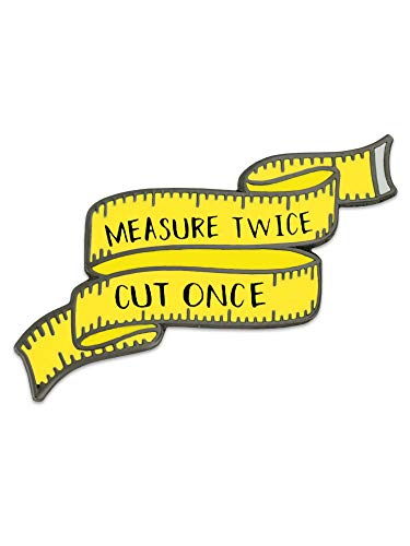 PinMart Sewing Lover Needle Minder Tape Measure - Cute Magnetic Enamel Pins for Sewing, Quilting, and Embroidery - Ideal for Hat Pins, Lapel, and Bookbag - Essential Quilting Supplies – 1 Piece