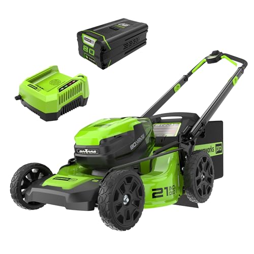 80V 21 inch GEN 2 Cordless Battery Push Lawn Mower(Auto Switch) w/ 4.0Ah Battery & Charger