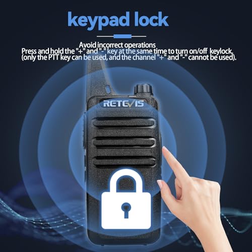 image for Retevis RT22 Walkie Talkies, Mini 2 Way Radio Rechargeable, VOX Handsf