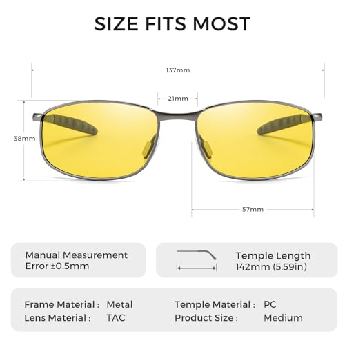 Image of SUNGAIT Mens Narrow Polarized Sunglasses Metal Frame Small Rectangle Retro Durable UV400 Protection