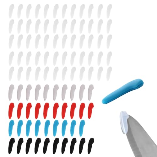 TWZKXC 100 Pcs Blade Knife Tip Protector, Knife Tip Sleeves Cover Knife Tip Edge Point Anti-scratch Protection for Home Chef Kitchen Supplies(60 Transparent, 10 Blue, 10 White, 10 Black, 10 Red)