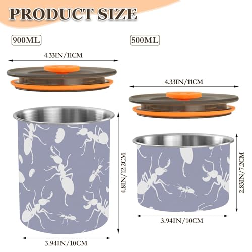 Envase Hermético de Acero Inoxidable 900ml Domiking miniatura 2