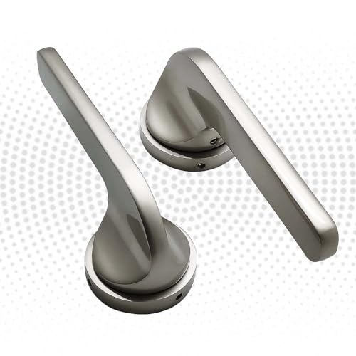 Image of Volo Mortise Door Lock Set with Brass Cylinder and 10 inch Lock Body for Home /Hotels /Office in Satin Finish (Satin Silver) Model No. 2089 (HOR) (Bathroom Door Mortise Lock)