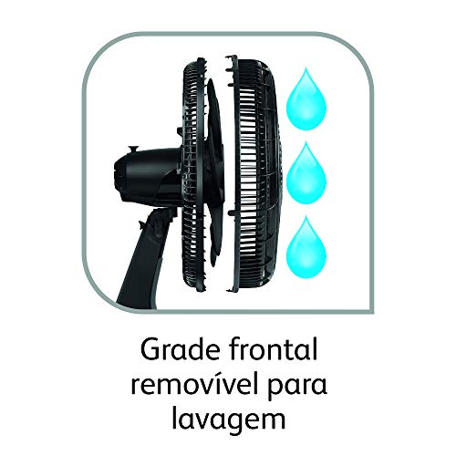 Ventilador Silence Force Touch Control, Arno, Cinza Chumbo/Verde Neon, 110V