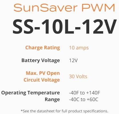 LVD付きSunSaver 10L充電コントローラー