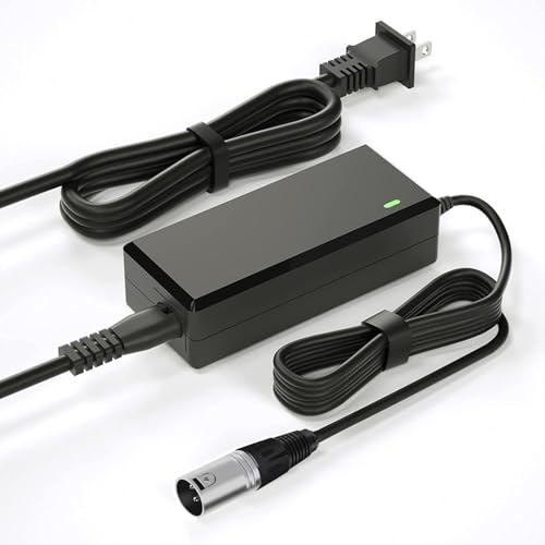 24V 2A Electric Scooter Charger, Suitable for Go Go Elite Traveler, Pride Mobility, Jazzy Electric Chair Battery, and Plus Ezip Mountain Trailz 3-pin XLP Connector