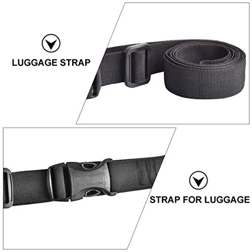 4 peças de correia ajustável para bagagem com fivela de encaixe e cinto de viagem acessórios para co