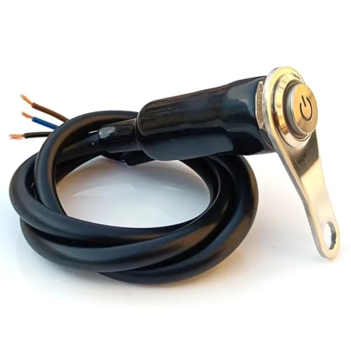 Interruptor LED 12V estanco de aluminio para activar luces de moto 5