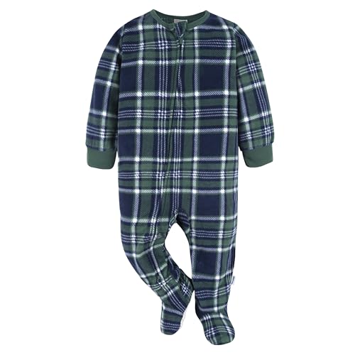 Image of Gerber Baby & Toddler Fleece Footed Holiday Pajamas 2-Pack