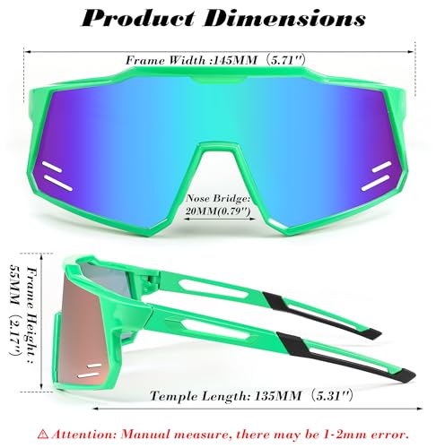 Feisedy Sports Sunglasses Wraparound 80S Visor Men Women Outdoor Shield Baseball Sunglasses B4125  thumb #4