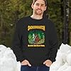Tee Hunt Smokesquatch Bigfoot Weed Sweatshirt Blazin His Own Trail Bong Funny Sasquatch