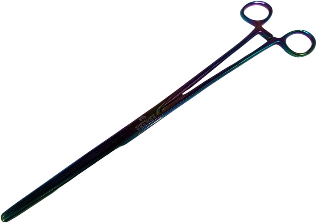 12" (30cm) Chameleon Chrome Hemostat Forceps Bearded Dragon Corn Snake Ball Python Crested Gecko Snake Lizard Leopard Gecko Turtle Tortoise Frog
