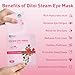 Ditoi Steam Eye Mask, Heated Eye Mask for Dry Eye Relief,Warm Compress with Hyaluronic Acid,Christmas Stocking Stuffers,Travel Essentials & Relaxation Gifts,Rose 10 Packs