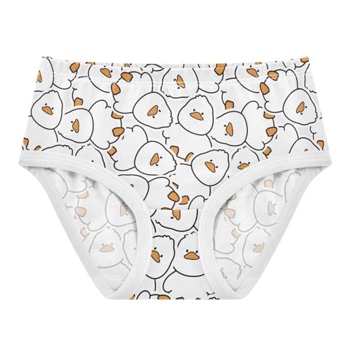 Little Girl Underwear Toddler Panties Kids Undies Cute Duck Soft Cotton Briefs 2T-8Y