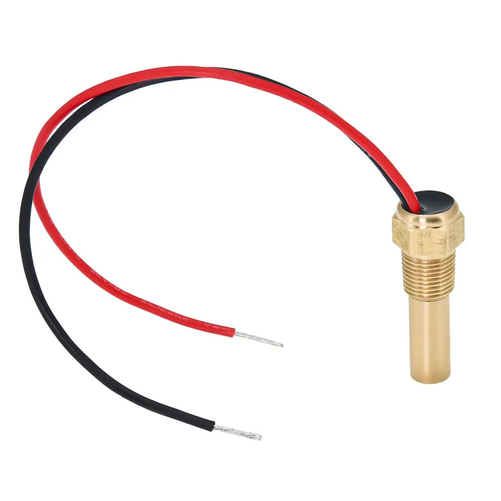 287.4-22.4 ohms Universal 1/8" NPT Water Temp Sender for Auto Reliable Temperature Sensor with Wide Range 40-120°C / 100-250°F