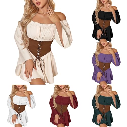 Vestido medieval mujer para ferias renacentistas y bodas tematicas cottagecore