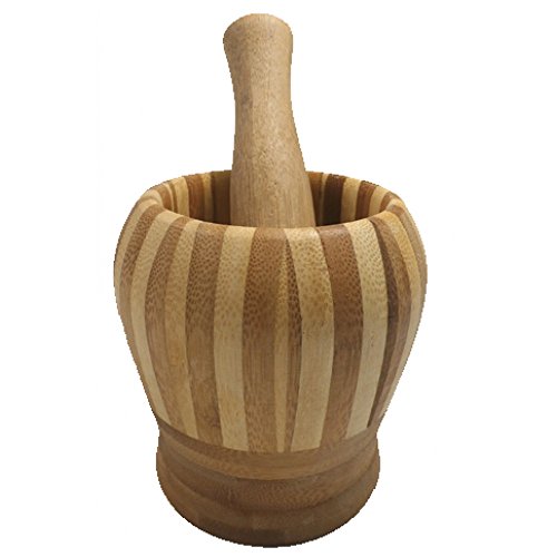 – Mortero de madera con picadora rígida Rallador zermahlen Madera Natural