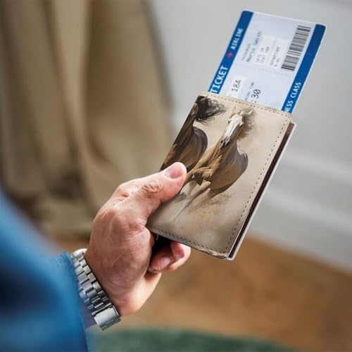 Portefeuille de voyage en cuir pour passeport et essentiels de voyage mixte