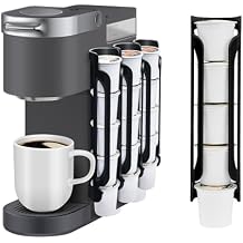 kedofa K Cup Holder for Keurig Coffee Pod Holders for Counter Small Space - Kcup Holders for Wall Mount 3, Black