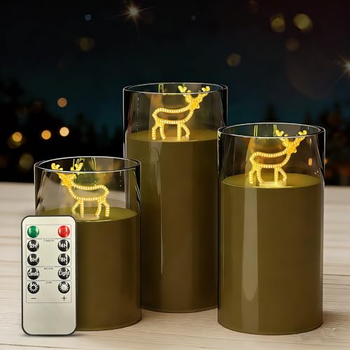 Image of L LOHAS LED Electronic Candle Night Lights with Remote