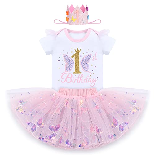 Einhorn Kostüm Für Mädchen Geburtstag – T-Shirt, Tutu-Rock, Stirnband & Schärpe, Geschenkset