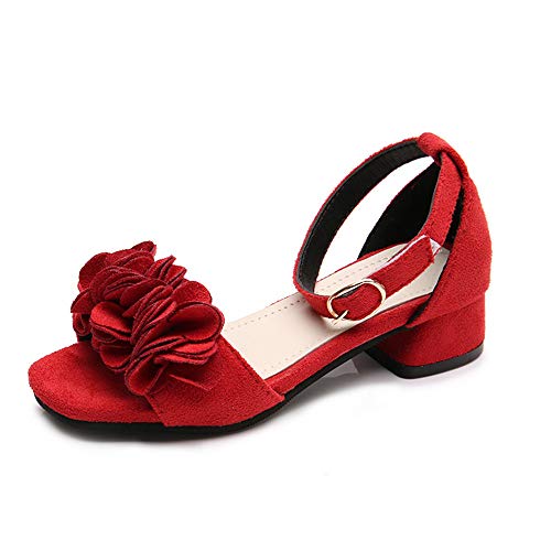 TangDao Girls Sandals Open Toe Middle High Heel Princess Sandals Summer Kids Shoes Dress Platform Sandals For Toddler Little Kid Big Kid