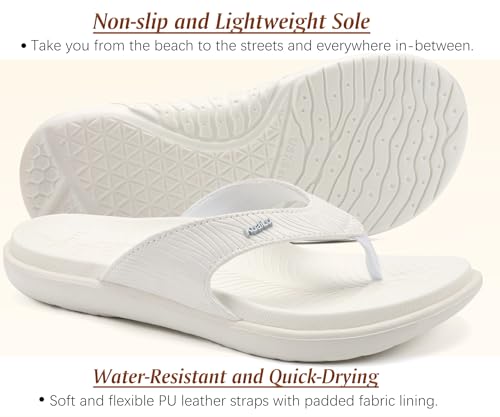 Image of KuaiLu Women's Orthotic Arch Support Flip Flop Sandals