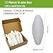 Acsist 12 Pcs Cuttlebone for Birds,Natural Cuttlefish Bone for Parakeets, Cuddle Bones for Sharp Beak, Premium Bird Calcium Stone for Parrots Budgie Cockatiel Snail Tortoise,3.7