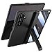 Doeshine for Samsung Galaxy Z Fold 7 Case with Kickstand & Front Screen Protector, [Support Wireless Charging] Magnetic Hinge Protection, Military-Grade Shockproof Protective Phone Case Cover (Black)
