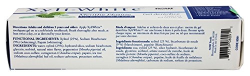 NOW Foods Solutions Xyli White Toothpaste Gel with Baking Soda Platinum Mint - 6.4 oz