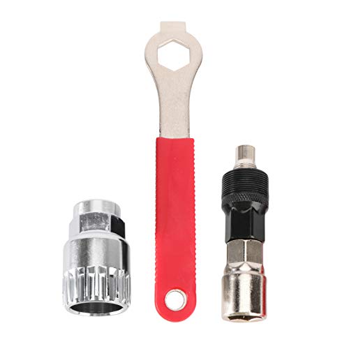 GOOHOCHY Professional Bike Crank Extractor and Bottom Bracket Remover Tool Kit Includes Spanner for Splined Type Bottom for Beginners and Home Repairs