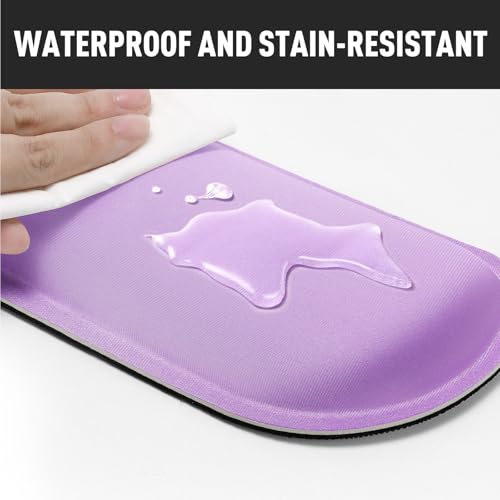 Image of Gimars Upgrade Enlarge Silky Gel Memory Foam Keyboard Wrist Rest, Wrist Rest for Computer Keyboard, Ergonomic Mouse pad Rests for Typing Pain Relief, Wrist Support for Office, Gaming, Purple Gradient