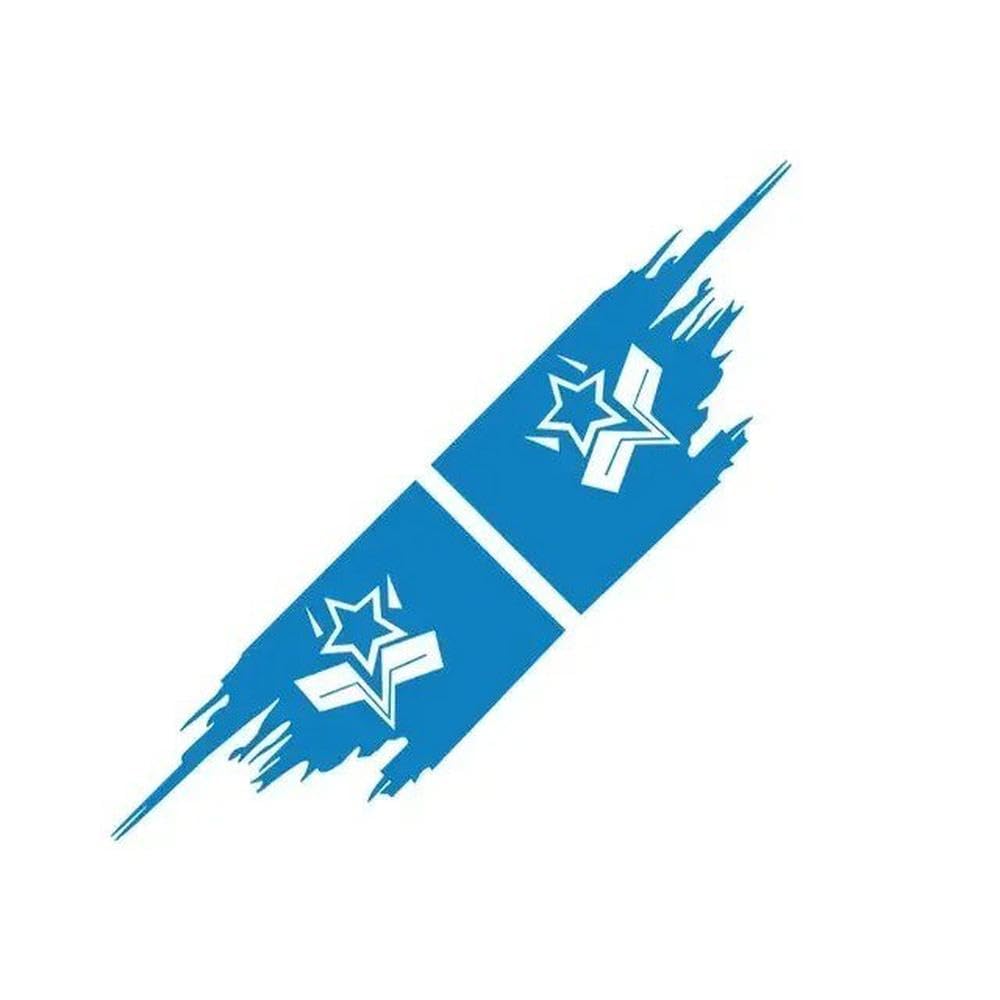 Trunk Side Decals Stickers Graphics Vinyl Decor(Blue)