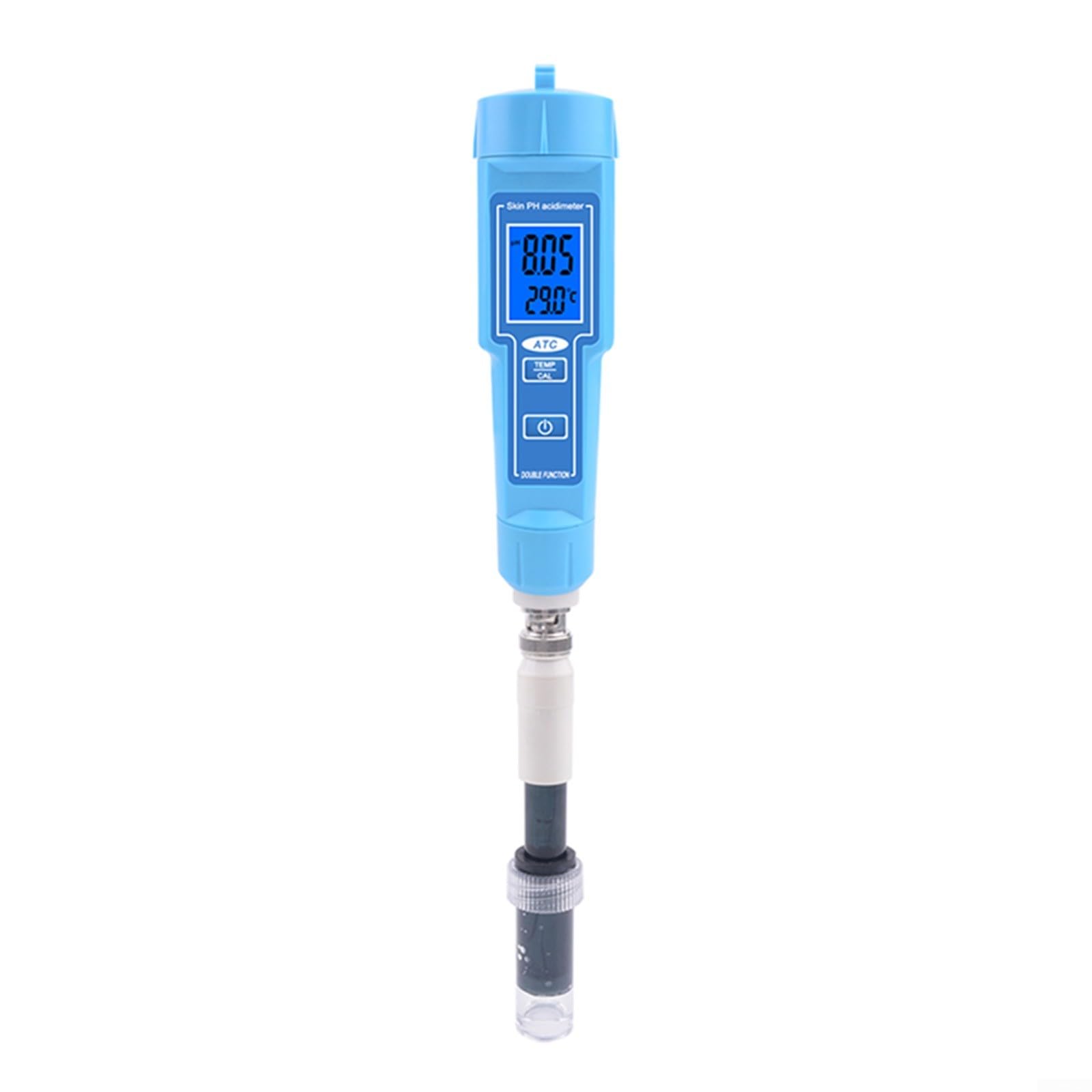 Probador digital portátil de pH y termómetro para suelo, agua, alimentos, carne y uso en laboratorio