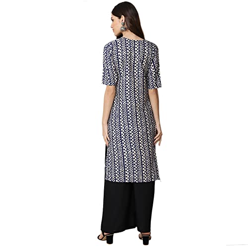 Image of Pinkmint Women's Crepe Digital Print Straight Kurta [Pack of 4] (CCV-334-338-339-335)