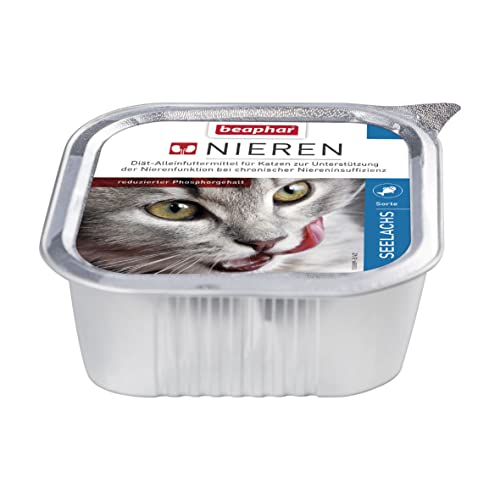 BEAPHAR – Nierendiät Seelachs – Diätalleinfuttermittel Für Katzen Mit Chronischer Niereninsuffizienz – Zur Unterstützung Der Nierenfunktion – 100 g